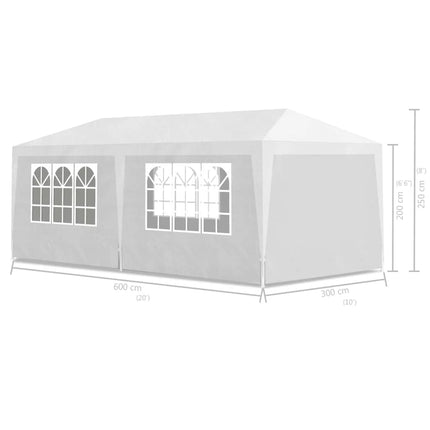 3x6 m White receiving tent garden supplies, awning, outdoor supplies, awning, parasol, thermal insulation and rain proof