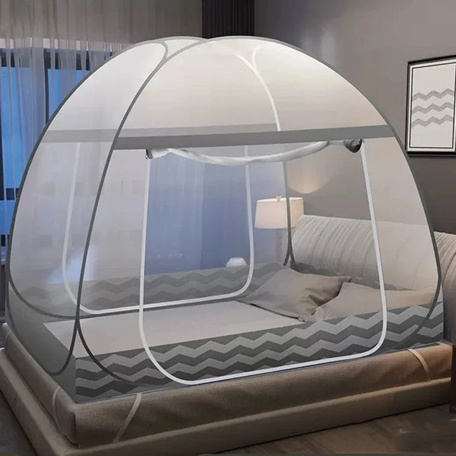 New Installation-free Yurt Mosquito Net Summer Foldable Portable Travel Anti-mosquito Small Tent Home Double Door Mosquito Net