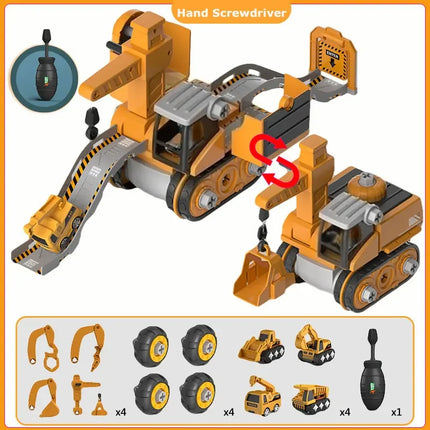 Kids Engineering Vehicle Electric Drill Tool Toys Match Children Educational