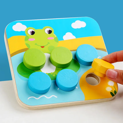 Kids Children Montessori Educational Toys Multifunctional Mushroom Nail Educational Toy