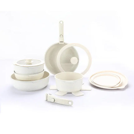 Donnor 17-Piece Removable Handle Non-Stick Cookware Set