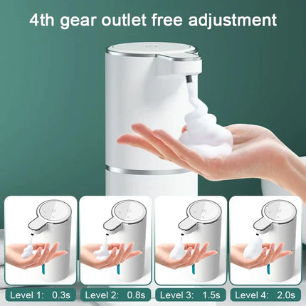Automatic Soap Dispenser Foam USB Charging Touchless Smart Display Infrared Sensor