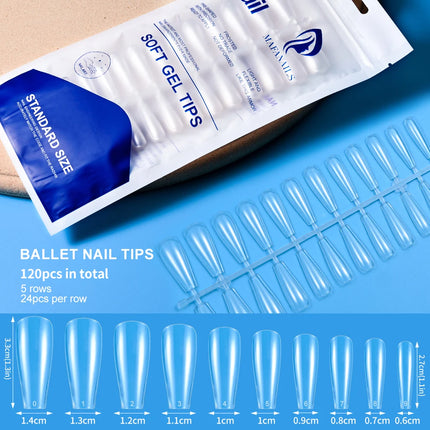 150/120/100Pcs French Almond Fake Nails