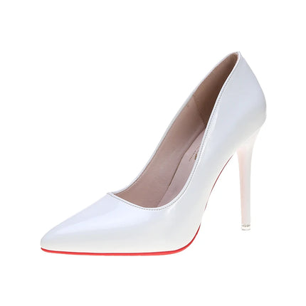 Plus size 34-43 Women's pointed high heels PU dress Wedding high heels Zapatos Mujer Women's high heels