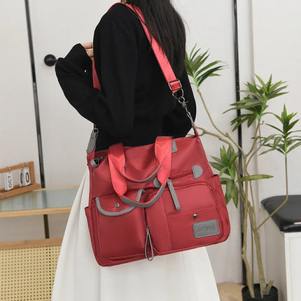 New Ladies Tote Bag Fashion Nylon Waterproof Casual Shoulder Mummy Bag Large Capacity Women's Messenger Handbags