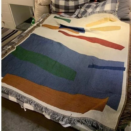 Blanket Home Decor Tapestry Abstract Nordic Minimalist Geometric Creative Blanket 130*160