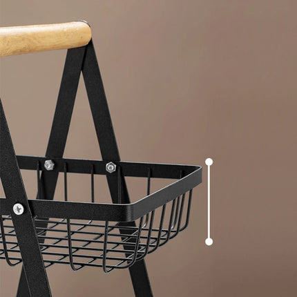 1PC Multi-Layer Fruit Basket Kitchen Empty Mesh Portable Storage Basket Living Room Dry Fruit Snacks Storage Rack