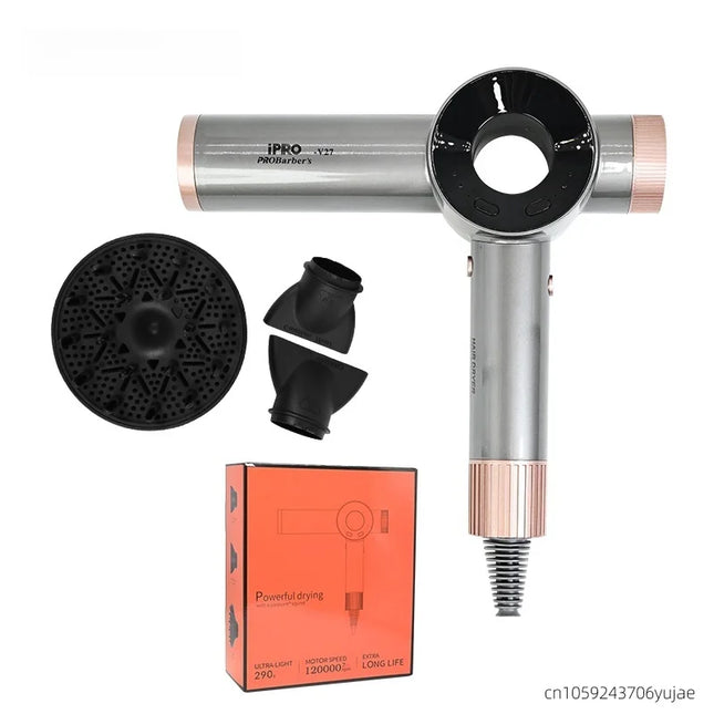 2025 High-Speed Bladeless Hair Dryer With A Rotational Speed Of 120,000 Rpm, Professional Hair Dryer With High Power