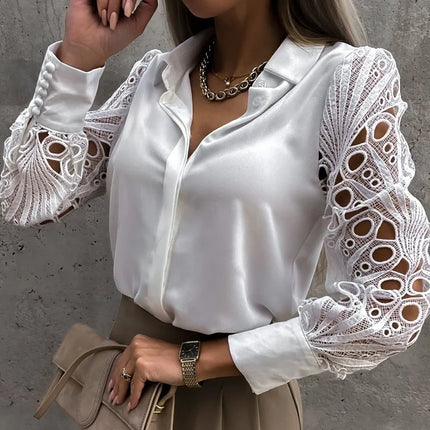 Cotton Blouse White Shirt Fashion Women Blusas Mujer De Moda OL Style Tops Casual Ladies Long Sleeve Shirts and Blouses 3496