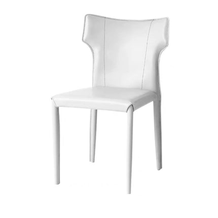 Leather Meeting Sedentary Dining Chair Luxury Backrest Comfortable Simple Dining Chair Hotel Restaurant Cadeiras Home Furniture