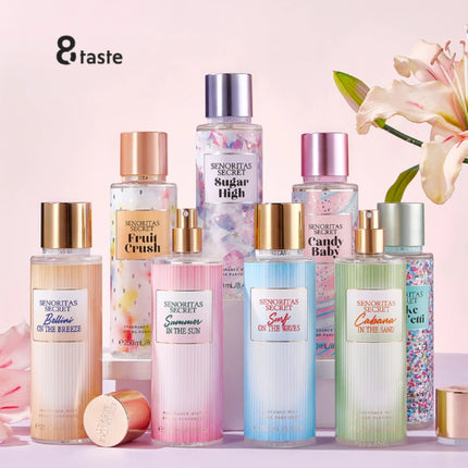 Body Spray Flower Fruit Lasting Perfume Natural Plant Love Spell Scent Velvet Petal Fragrance Crushed Flash Gold Deodorant 250ml