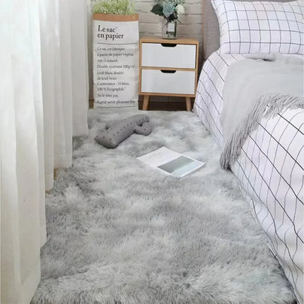 Fluffy Cream White Sheepskin Rug for Bedroom and Living Room Decor - Silk Wool Rugs  Rugs