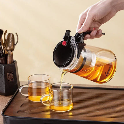 Tea Pot One-button Filtering Tea Separation Kettle Tea Coffee Maker