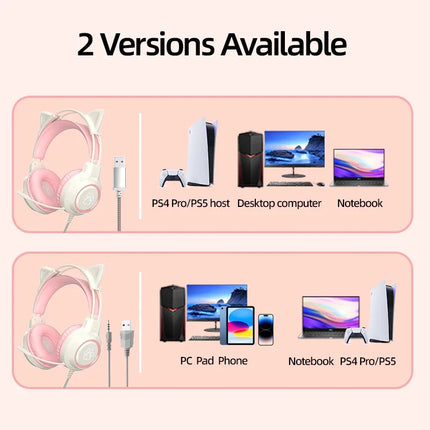 SY-G35 Wired Over-Ear Gaming Headphones Noise Reduction Portable Waterproof