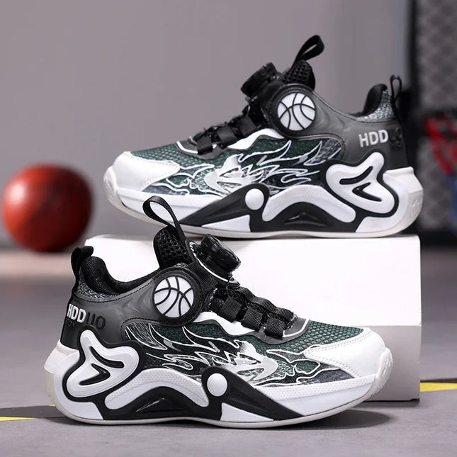 Luxury Boy Sneaker 2025 New Fashion Outdoor Kids Basketball Shoes Soft Sole School Children Sports Shoes for Boy 4 To 12 Years