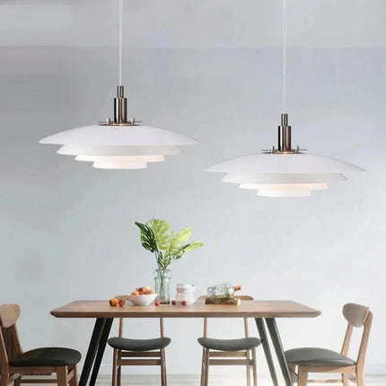 Nordic Led PH3 Pendant Light Coffee Shop Bar Bedroom Bedside White UFO Hanging Lamp Restaurant Living Room