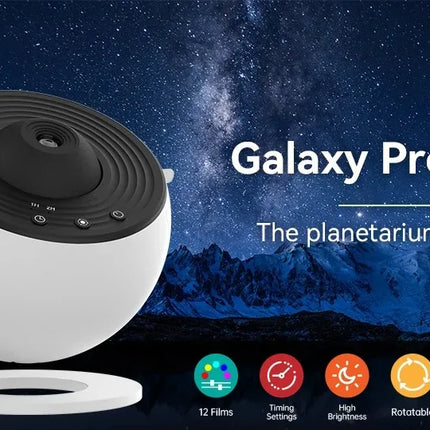 LED Night Light Galaxy Projector Starry Sky Projector 360° Rotate Planetarium Night Lamp For Room Decorative Children Kids Gift