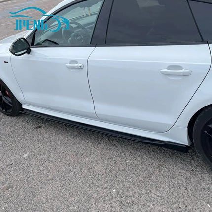 For BMW Accessories 3 Series E90 E91 320i 330i 2005-2011 Car Side Skirts 2.2M 86.6inch Extension Rocker Panels Lip Bumper ABS 8p