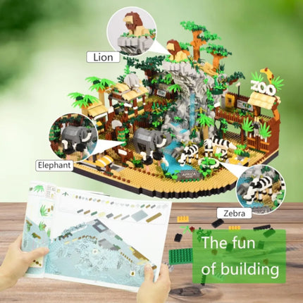 Zoo Building Miniature Building Block Set  4,800 pieces, Zoo
