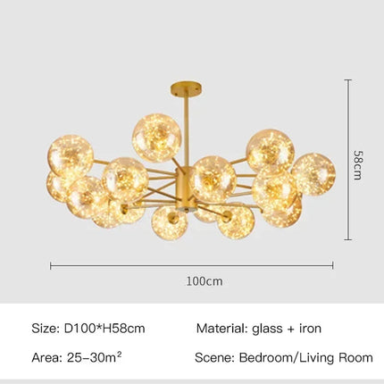 LED Chandeliers For Living Room Bedroom Decoration