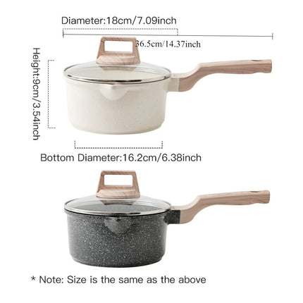 DONNOR 2.1QT kitchen Sauce Pan with Lid Nonstick Saucepan Non Stick Sauce Pots Cooking Pot