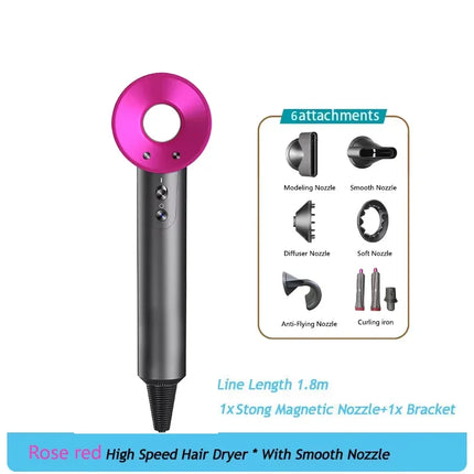 Professional Leafless Hair Dryer, High-Speed Negative Ion 110,000 Rpm,