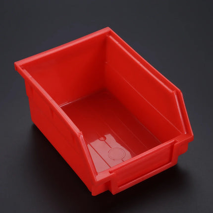5pcs Stackable Storage Bins Tool Parts Organization Hanging Plastic Box Red Yellow Blue 110/190/270mm Garage Hole Board Case Kit