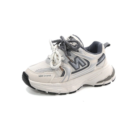 Todder Boys Mesh Shoes for Spring Autumn Children Causal Sneaker White Kid boy and girl outdoor shoes Color Mixed Student Shoes