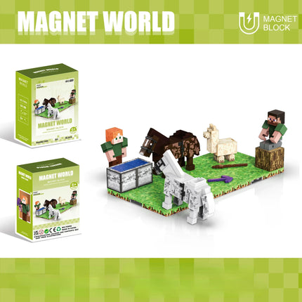 Magnetic Building Blocks with Multiple Shapes - Endless Building Possibilities for Kids to Explore