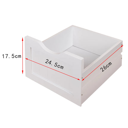 WOLTU Bathroom Cabinet Tall Bathroom Shelf with 4 Drawers Corner Storage Cabinet Bedside Table Toilet Bathroom Furniture