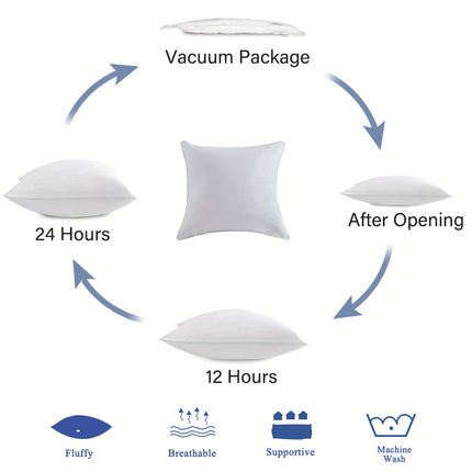 1pc, White Bedding Large Body Pillow Insert for Adults, Full-Body Cushion  20×54