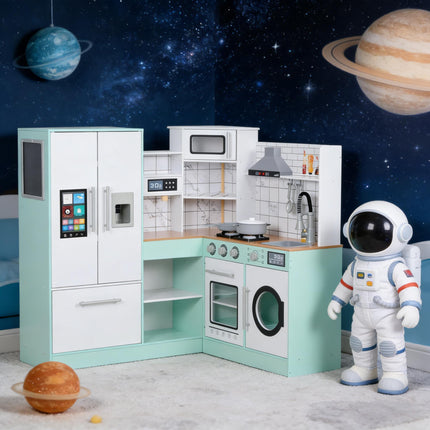 Corner Kids Kitchen Playset,Play Kitchen
