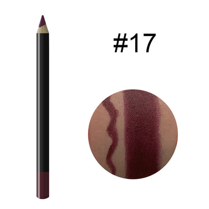 Foreign Trade Cross-Border 20-Color Multi-Functional Waterproof Lip Liner