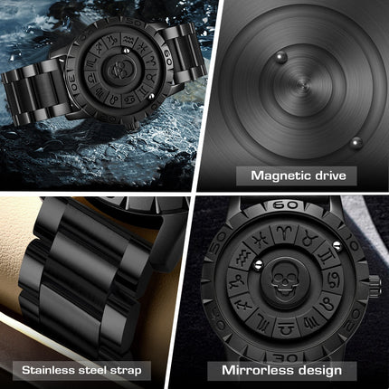 1pc Men's Modern Analog Quartz Watch with Analog Display, Round & Quartz Movement