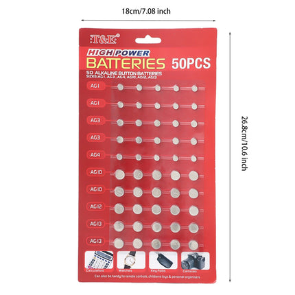 Mixed Button Watch Calculator Card Battery