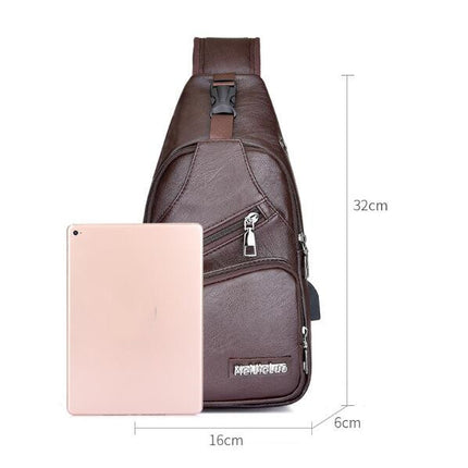 Men's Casual One Shoulder Messenger Waist Bag