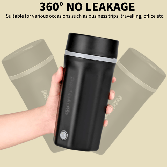 Travel Electric Kettle Portable Mini Kettle, 500ML Small Hot Water Boiler, 304 Stainless Steel,