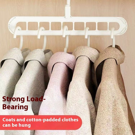 Multifunctional Hanger Nine-hole Hanger Seamless Folding Pant Rack Dormitory