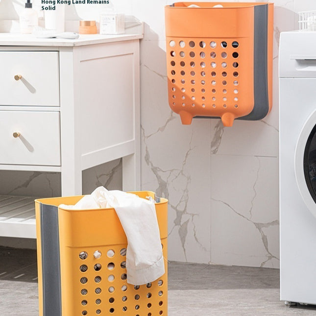 Wall-mounted Folding Laundry Basket Large Size