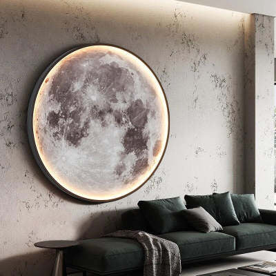 Moon LED Wall Light For Bedroom Kid's Room Foyer Living Room Coffee Bar Aisle Hallway Gallery Studyroom Loft Indoor Home Lights