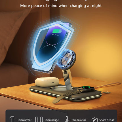 Folding Magnetic Wireless Charger Charger Desktop Bracket