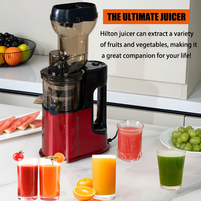 Juicer Slow Masticating Juicer Machine with Rotate Large Feed Chute for Most Fruits and Vegetables, Easy to Clean
