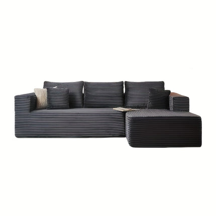Sofa, Boneless Deep Seat Modular Couch, No Assembly Required, Minimalist Modern Design