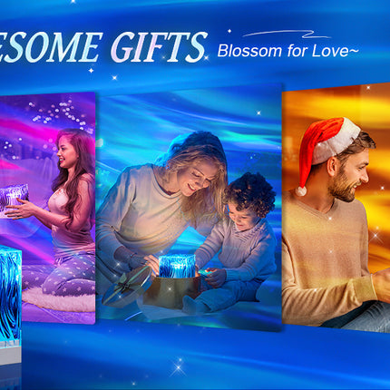 Northern Lights Water Ripple Projection Lamp Ambience Light Gift Bedroom Bedside Lamp Living Room Atmosphere