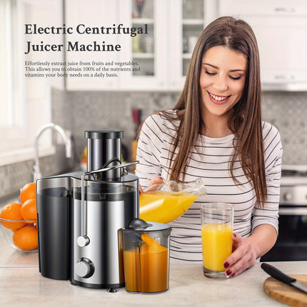 Juicer Machines,Whole Fruit and Vegetables, Quick Juicing Easy to Clean, 75mm Large Feed Chute