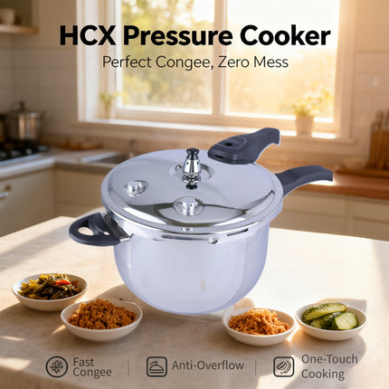26cm/10-inch Heavy-Duty Pressure Cooker - Stainless Steel Construction, 50% Faster Cooking