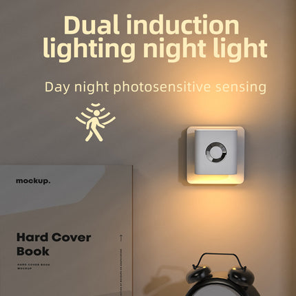 Human Body Small Night Corridor Bedroom Plug-in Induction Lamp