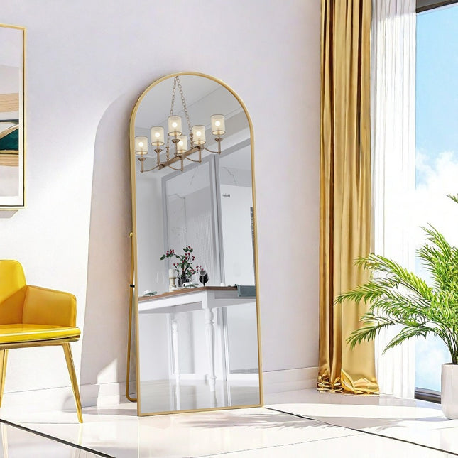 Full-Length Mirror, Floor Mirror, Large Rectangular Wall Mirror to Hang, Large Wall Mirror Aluminum Frame