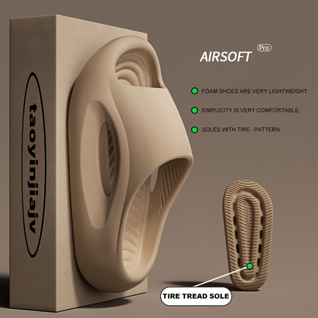 4 pcs set Thick sole slippers, Men's summer 2025 new EVA, resilient, outdoor