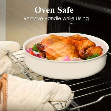 17pcs Ceramic Nonstick Kitchen Pots And Pans Set Cookware Sets